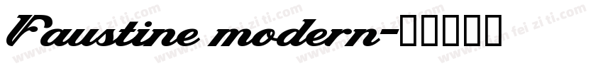 Faustine modern字体转换